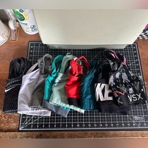 Bundle of 9, size S, sports bras. Nike and Victoria’s Secret. Great condition.